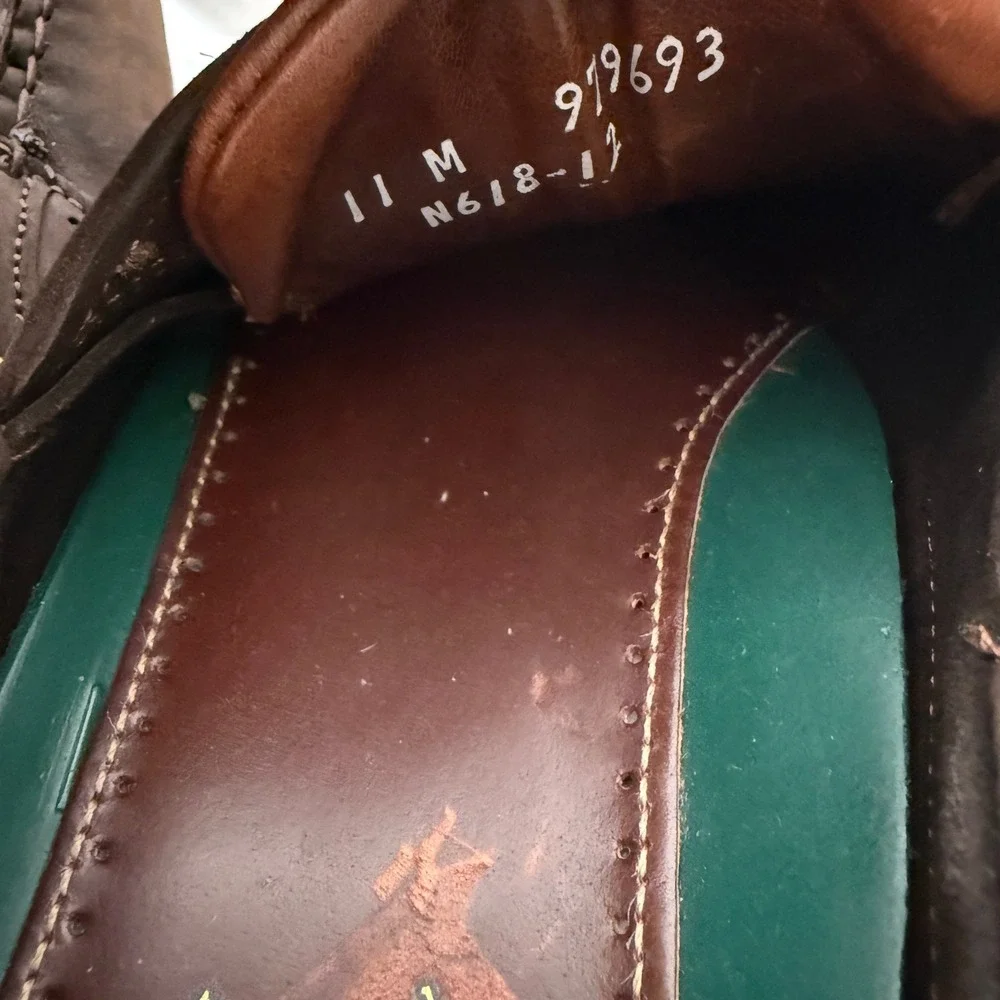 Vintage Dexter USA Navigator Brown Leather Boat Shoes Brown 979693 Men's Size 11